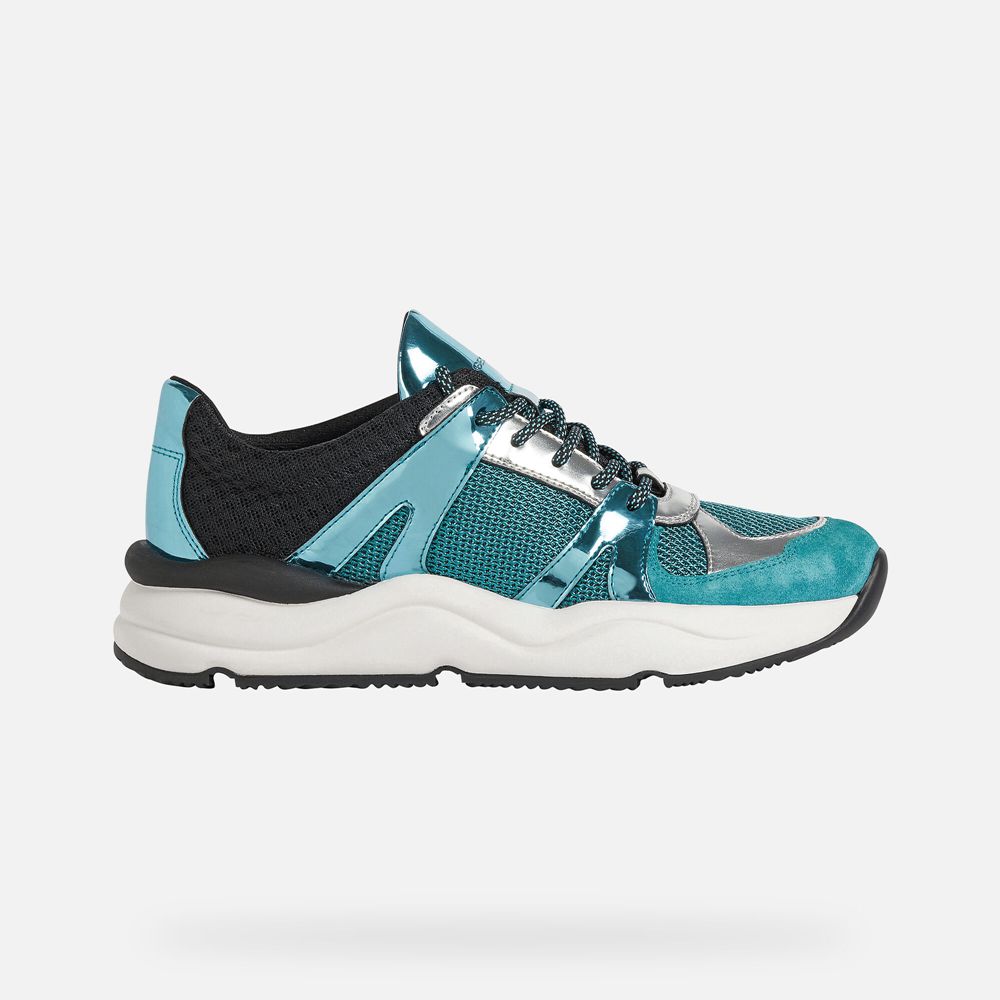 Basket Geox Topazio - Turquoise - Femme 852014-HUA